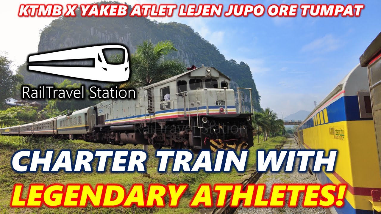 KTM SPECIAL TRAIN WITH LEGENDARY ATHLETES! 🇲🇾🚆 KTMB x YAKEB 1036up Kuala Lumpur → Tumpat