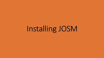 Setting Up JOSM