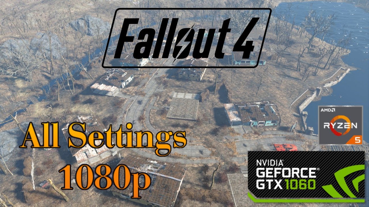 1060 6GB Ryzen 5 2600 Benchmark ALL SETTINGS | Fallout 4