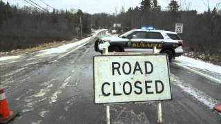 Fallen Power Pole Causes Road Closure in Sunapee - YCN News 3.15.16