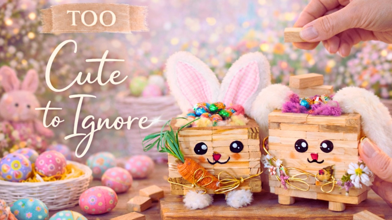 2 Adorable Dollar Tree Jenga Block DIYs 🐰 | Tumbling Tower Blocks Ideas