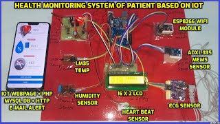 Health Monitoring System of Patient Based on IOT Using ESP8266 & Arduino