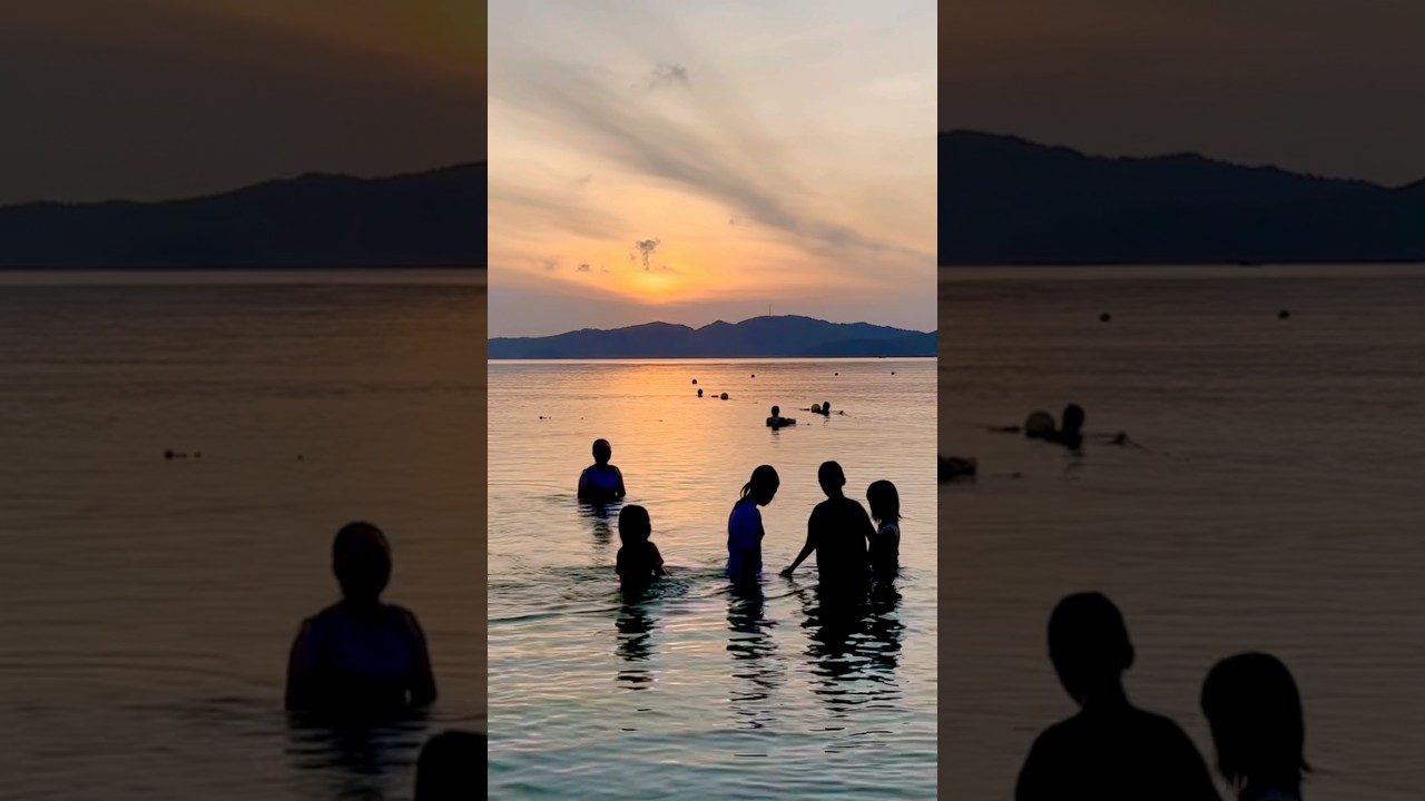 Bình minh ở bãi tắm Hồng Vàn đảo Cô Tô 