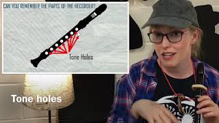2. Parts of the Recorder and Finger/Tone Hole Assignments - Mission 2 "Solving the Recorder Mystery"