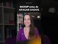 BACKUP antes de APAGAR dados