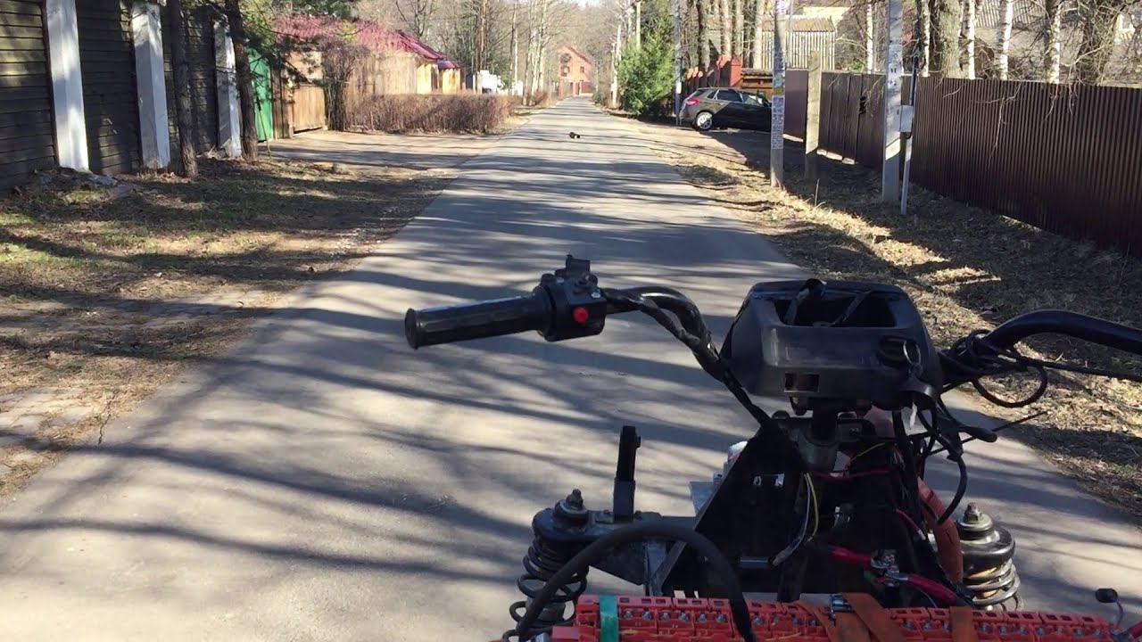 Покатушки на электроквадроцикле часть 2 (электропроект)