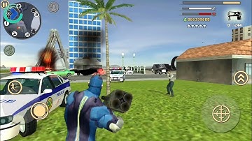 #29 Rope Hero: Vice Town Miami Police Crime Simulator (Naxeex LLC) Android Gameplay FHD