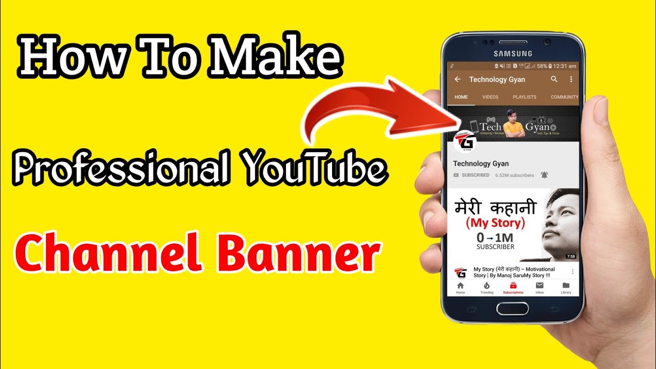 How To Make A Professional Channel Art For YouTube Channel Channel
