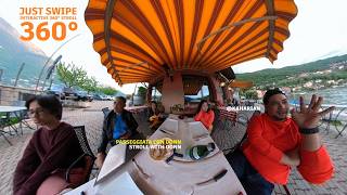 360 Eats - 2 Creme Caramel Restaurant fronting Lago di Como