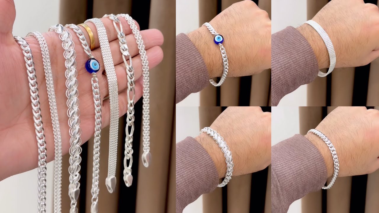 Latest Men’s 92.5 Silver Bracelet | Trendy & Classy Designs