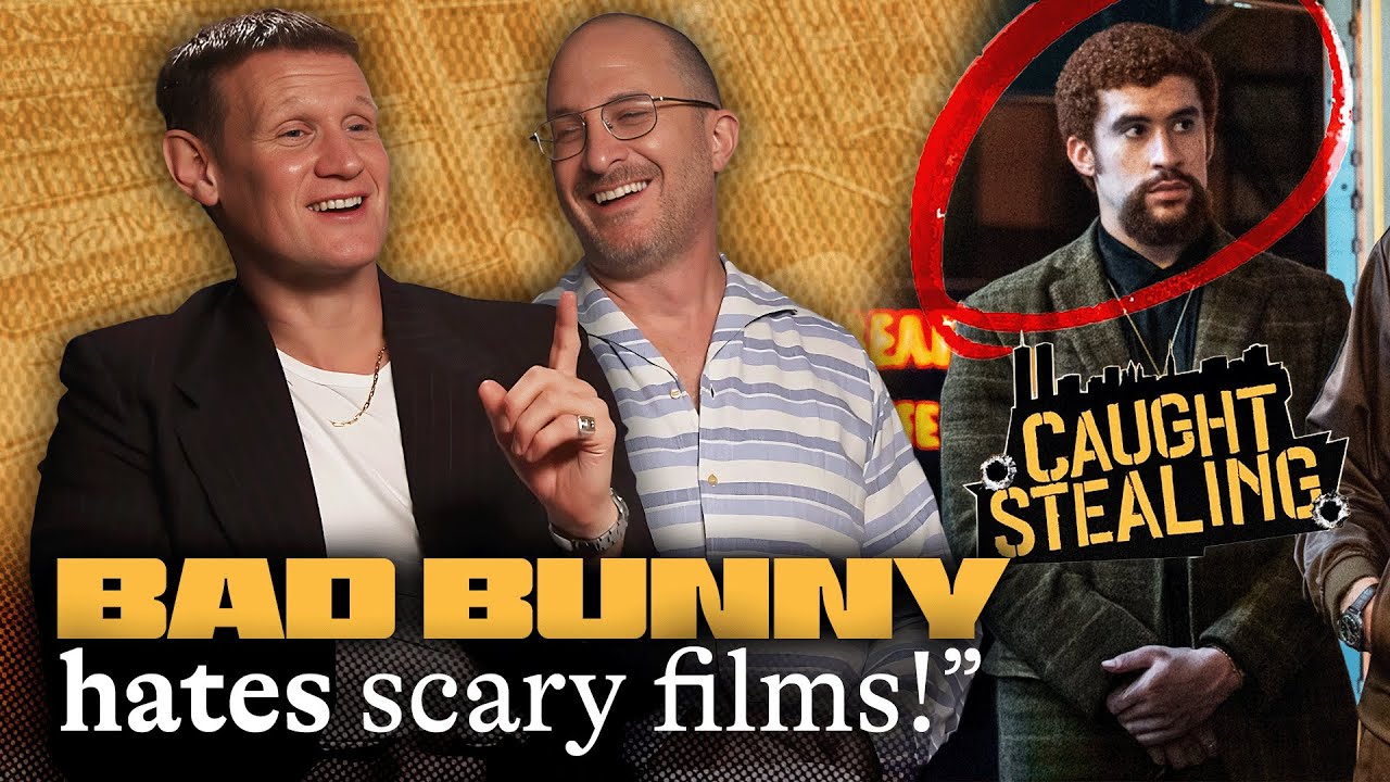 "Bad Bunny is a sweetheart!" Matt Smith & Darren Aronofsky talk CAUGHT STEALING