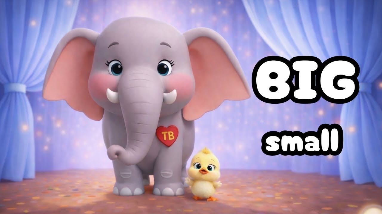 Big and Small Song for Toddlers | Size Comparison Song | Learn Opposites for Kids