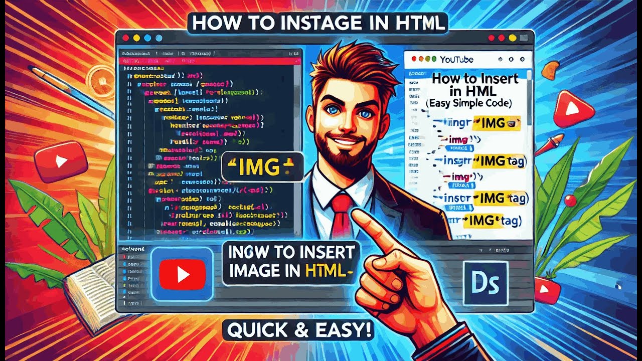 How to Insert an Image in HTML Easy Simple Code in Notepad | Dream ...