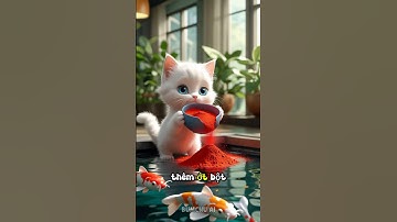 Mèo Con Cho Cá Ăn Và Cái Kết Khóc Thét #cat #meow #ai #mèo #shorts