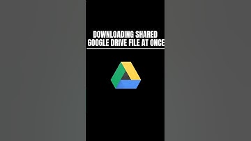 Downloading Shared Google Drive File all at once. #google