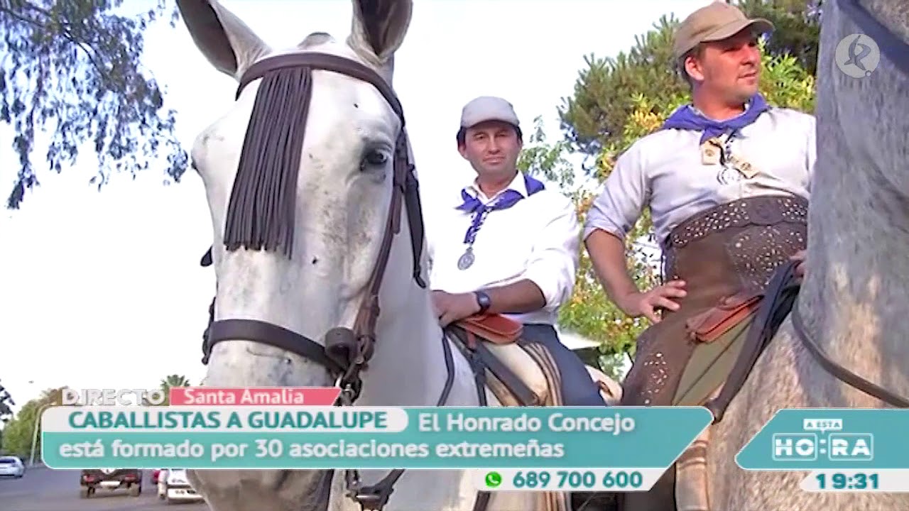 A caballo camino de Guadalupe | A esta hora