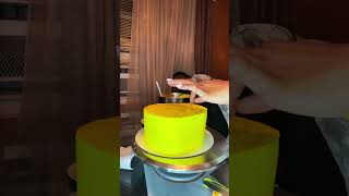 Yellow heart cake w strawberry and pineapple filling #fyp... #Shorts #almighty_maree