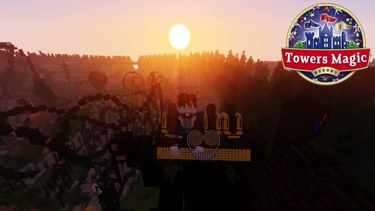 ALTON TOWERS 11 MINECRAFT RECREATION Towers Magic YouTube