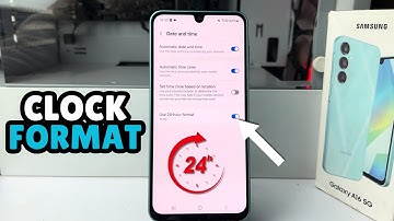 How To Set Clock To 24 Hr / AM-PM System Samsung Galaxy A16