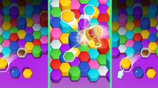 Hexa Sort Puzzle- Poly Match Gameplay Video for Android Mobile screenshot 5