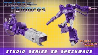 Close to G1 Gun Mode! Transformers Studio Series 86 The Movie Voyager Shockwave 4K video Review