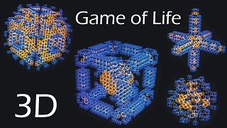 4 simulations with one seed (Conway's Game of Life 3D) screenshot 4