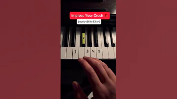 Impress your crush ❤️#billieeilish #lovely #piano #tips  #pianolove #tutorial #lesson #pianolessons