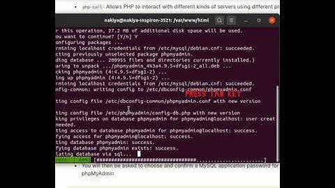 phpMyAdmin install in Ubuntu 20.04