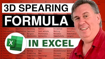 Excel - 3D Formula in Excel that spears through the Worksheets - Episode 834