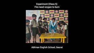Experiment ( Class 5 ) Fire need oxygen to burn....Must watch