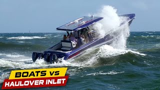 HOW TO FLOOD A MILLION DOLLAR BOAT AT BOCA INLET! | Boats vs Haulover Inlet
