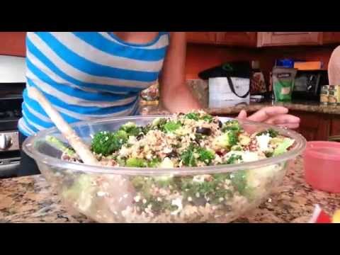 Ensalada de Quinoa y Kale (Col rizada). Saludable