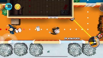 Robbery Bob: CHAPTER 5 - WINTER Level 12 , 100% iOS/Android Walkthrough