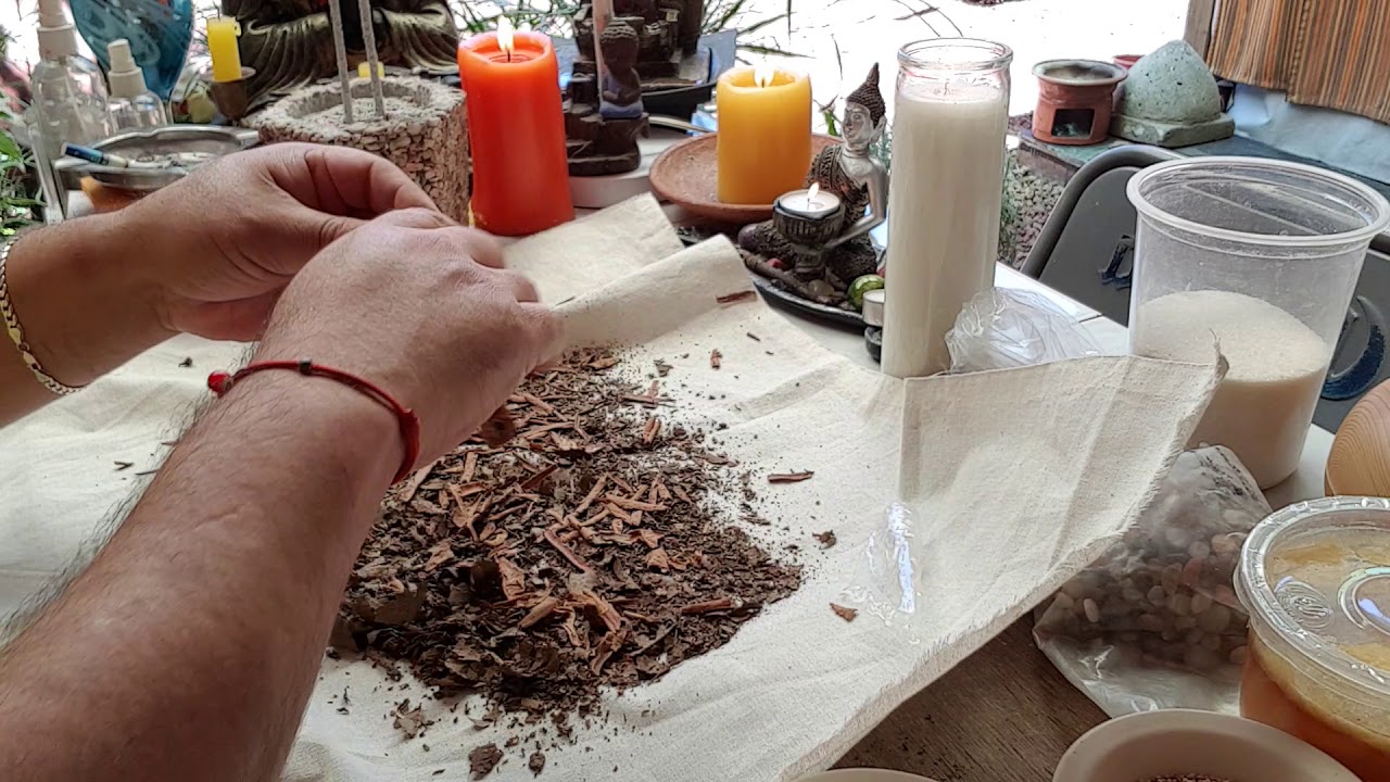 ELABORACION DE LA OFRENDA A PACHAMAMA. 1 PARTE.