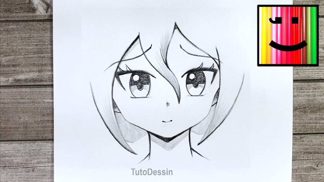 Comment dessiner un visage MANGA - YouTube