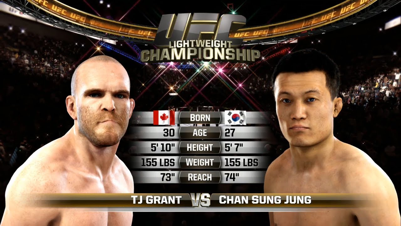 UFC 1 Gameplay TJ Grant vs Chan Sung Jung