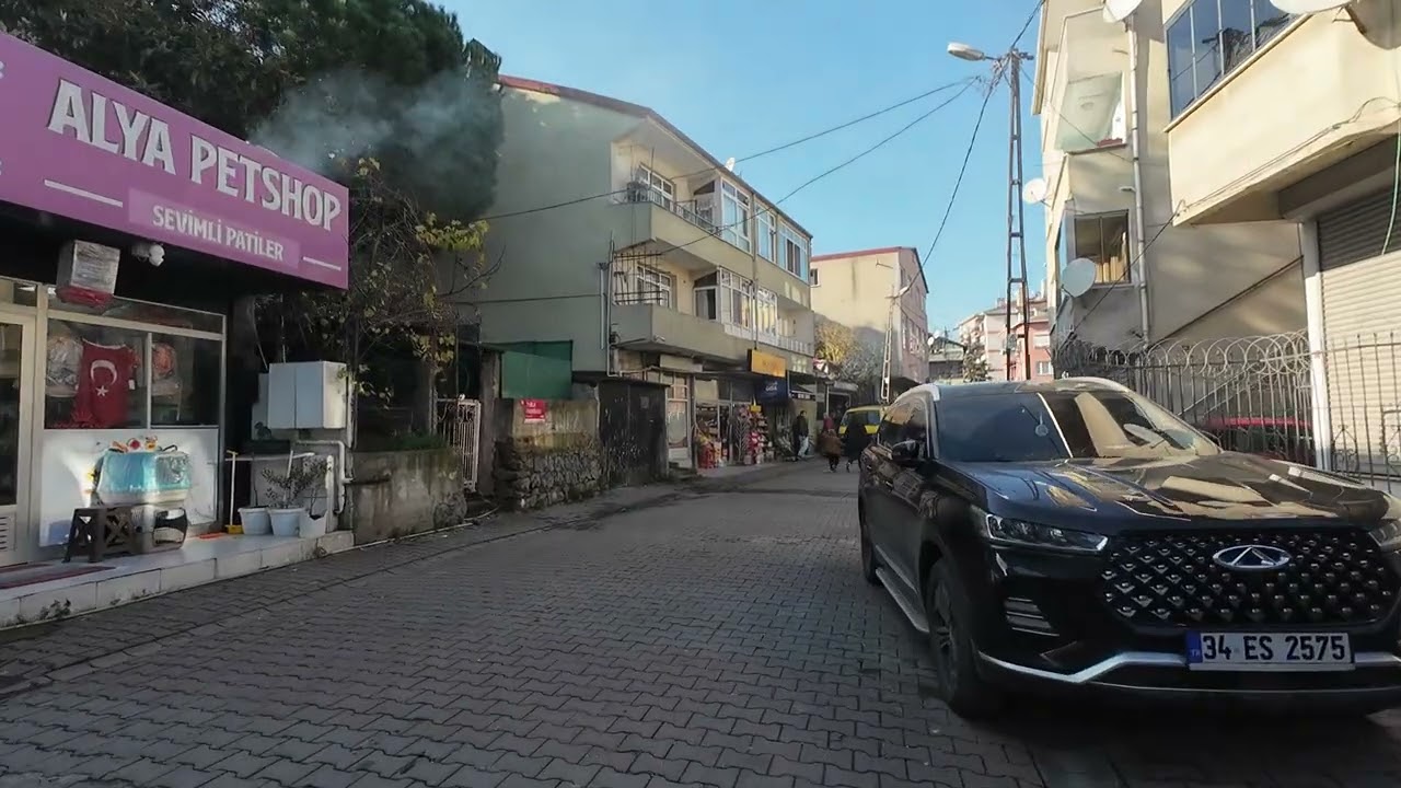 Istanbul Walking Tour - Beykoz (Fabrika Yanı St) - By Old Shoe Factory 4K