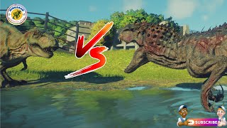 5 T REX VS 5 INDOMINUS REX - JURASSIC WORLD EVOLUTION 2 -JURASSIC PARK