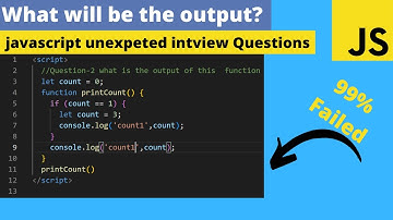 JS Output Interview Questions  | JavaScript Output based Tricky Questions