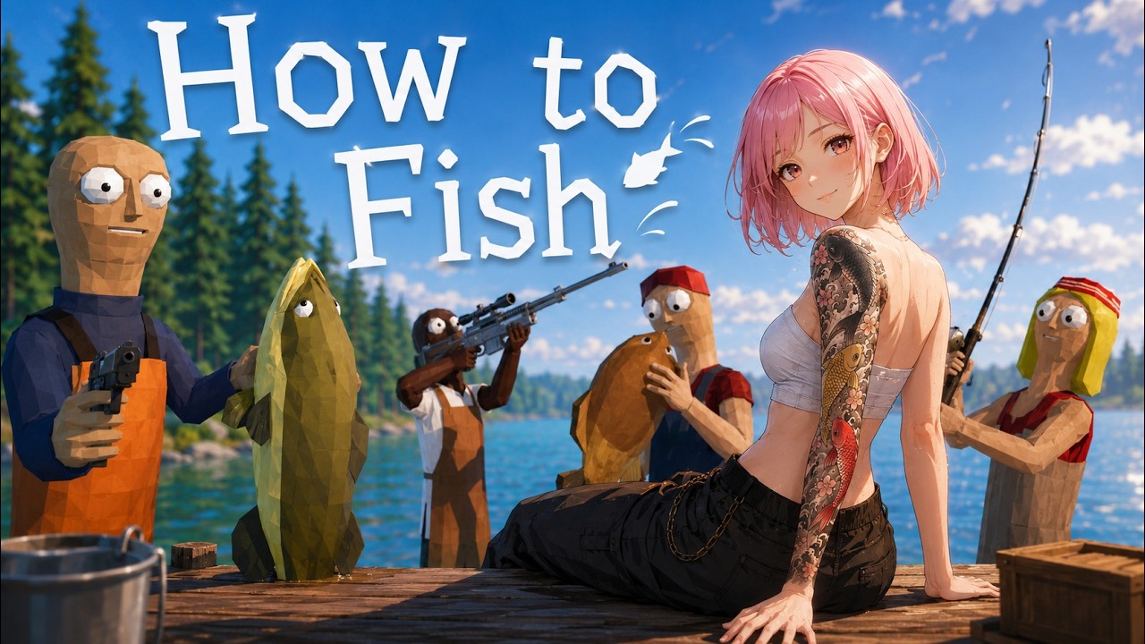 【HOW TO FISH】我不會釣魚 #1 #VTuber #台V #黑結愛 #小愛 #howtofish 縮圖