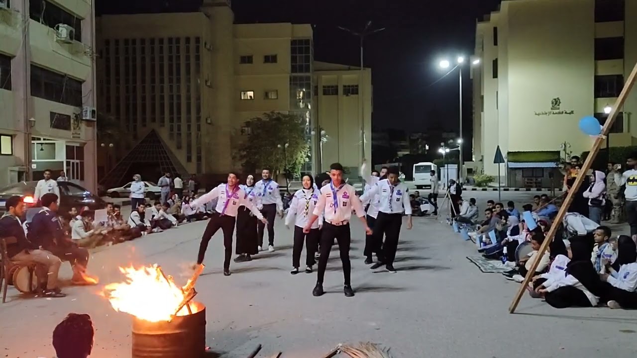 سمر عشيره الخدمه الاجتماعيه جامعه الفيوم (وفد الجهابذه) مهرجان يوما ال11