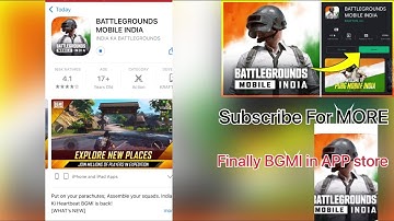 Finally 🥰BGMI in App Store 😊