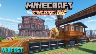 Making a TREE FARM for ALL types of wood with the Create Mod in Minecraft!
