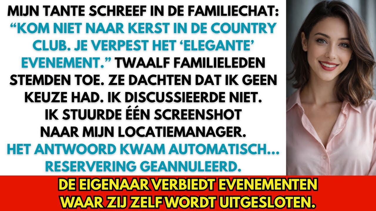 Tante zei: “Je bent niet welkom met Kerst” — Ze wist niet dat ik de locatie bezit