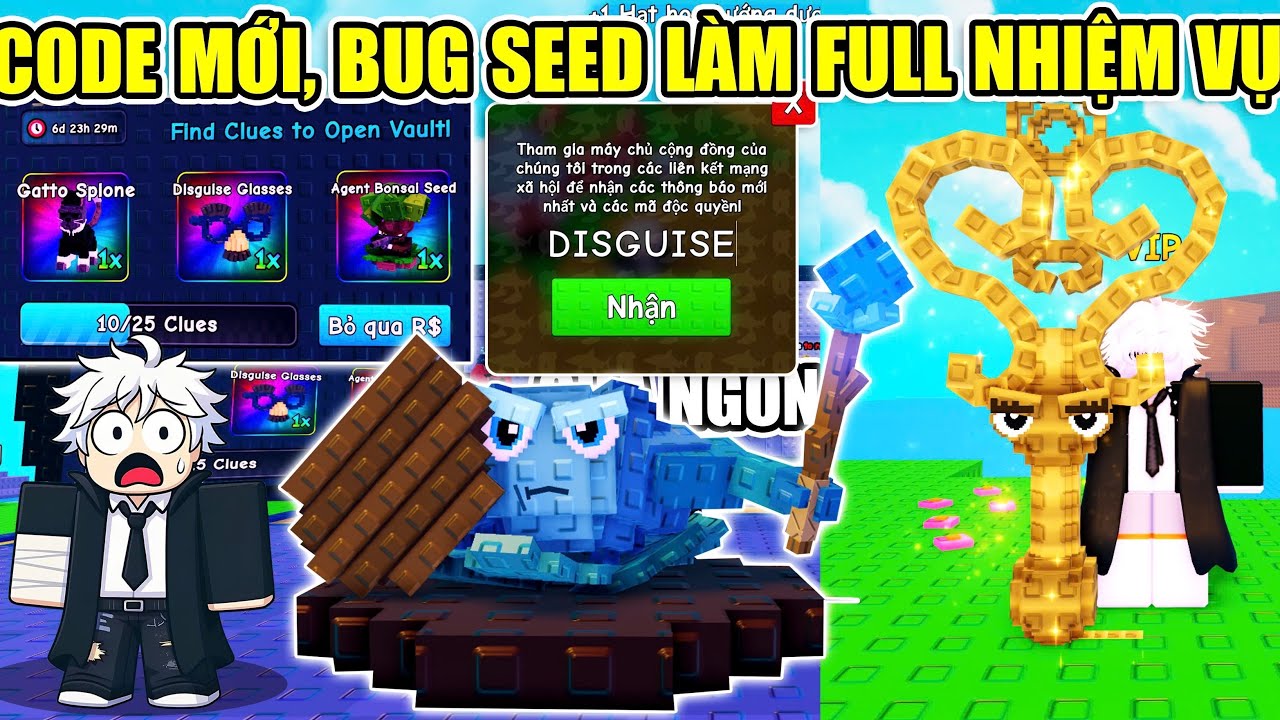 CODE MỚI CÁCH BUG FULL NHIỆM VỤ SEED MỚI CỰC DỄ Plant Vs Brainrot | Roblox 