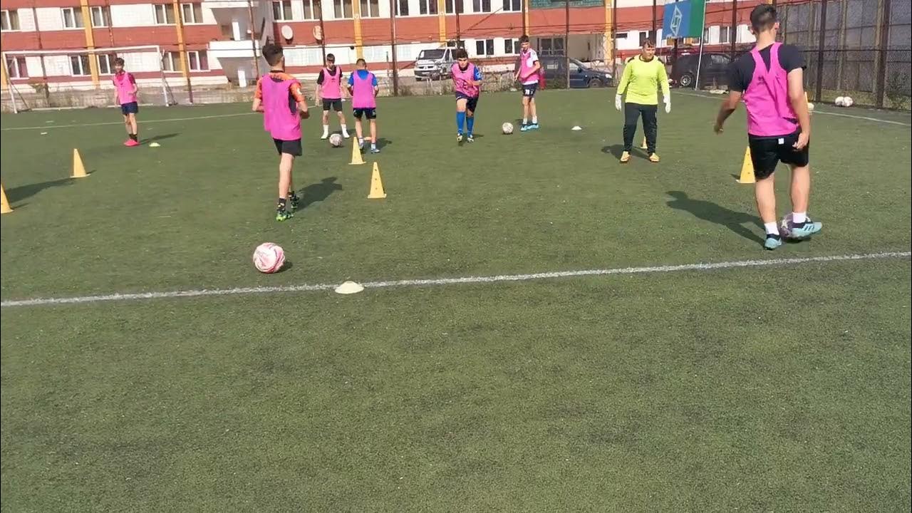 U15 Football (Soccer) warm up with the ball drill ⚽ Activation with the