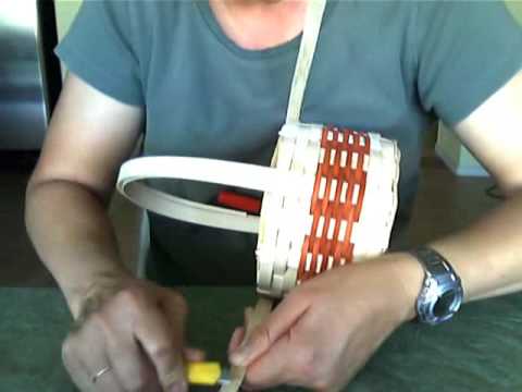 Basket Weaving Video #17 Tapering the Rim