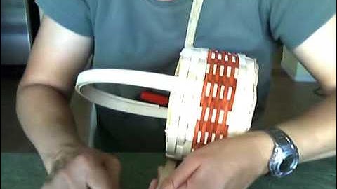 Basket Weaving Video #17 Tapering the Rim