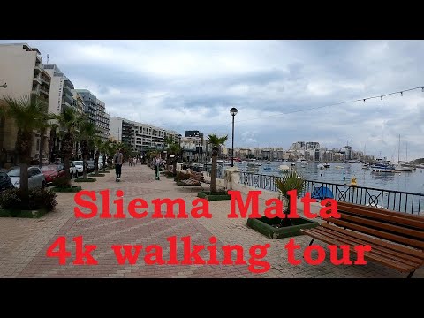 🇲🇹 Explore Sliema Malta: A 4k walking tour