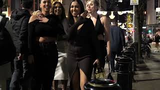 Manchester Nightlife 4K Party Scene & Single Ladies / Walking Tour 😉